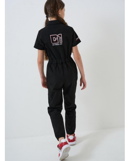 Комбинезон текстильный для девочек black
