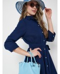 Платье текстильное для женщин dark blue