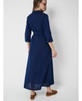 Платье текстильное для женщин dark blue