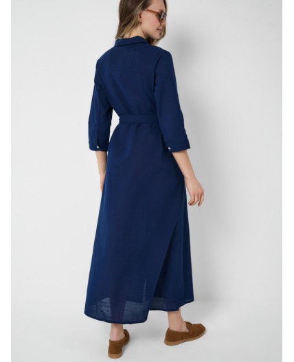 Платье текстильное для женщин dark blue