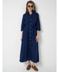 Платье текстильное для женщин dark blue