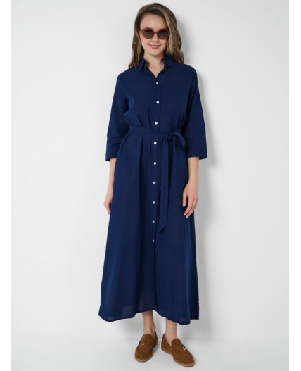 Платье текстильное для женщин dark blue
