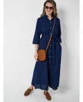 Платье текстильное для женщин dark blue