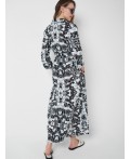 Платье текстильное для женщин white, black