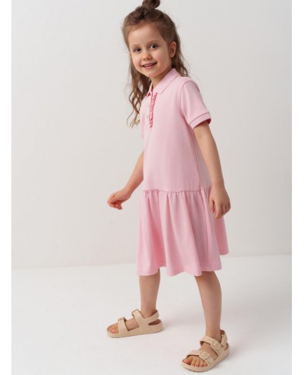Платье трикотажное для девочек pale pink