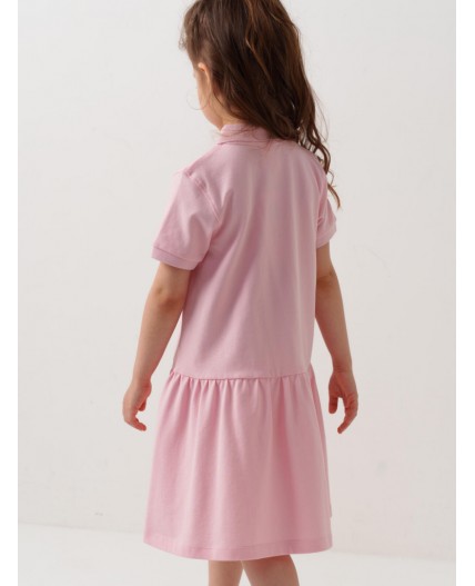 Платье трикотажное для девочек pale pink