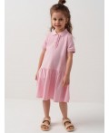 Платье трикотажное для девочек pale pink
