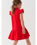 Платье трикотажное для девочек red