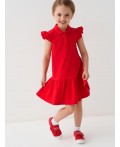 Платье трикотажное для девочек red