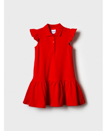 Платье трикотажное для девочек red