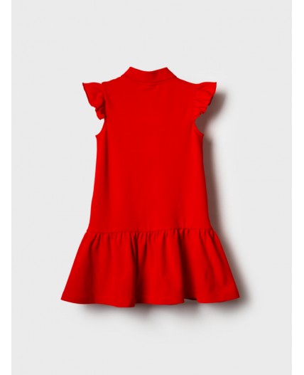 Платье трикотажное для девочек red