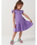 Платье трикотажное для девочек сиреневый