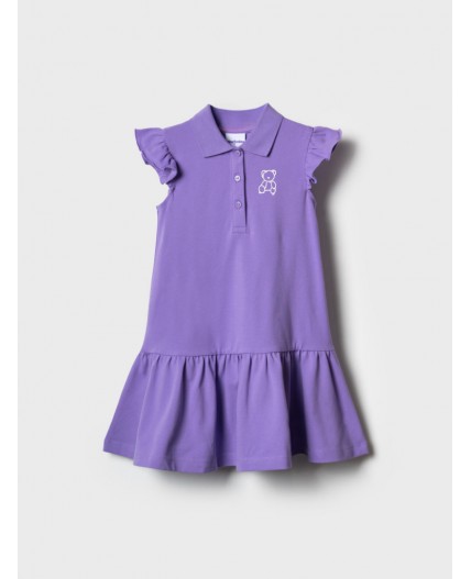 Платье трикотажное для девочек сиреневый
