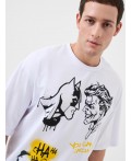 Комплект трикотажный для мужчин: фуфайка (футболка), брюки white, black
