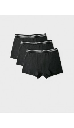 Трусы трикотажные мужские - боксеры, 3 шт в комплекте black
