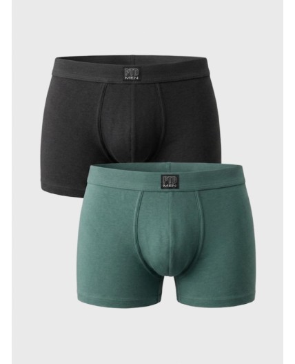 Трусы трикотажные мужские - боксеры, 2 шт в комплекте light green, grey