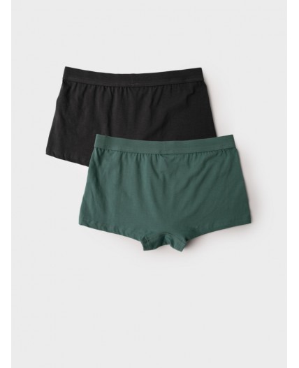 Трусы трикотажные мужские - боксеры, 2 шт в комплекте light green, grey