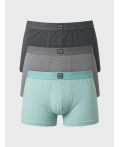 Трусы трикотажные мужские - боксеры, 3 шт в комплекте grey, light green, light grey