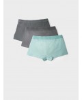 Трусы трикотажные мужские - боксеры, 3 шт в комплекте grey, light green, light grey
