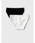 Трусы трикотажные для девочек, 2 шт в комплекте white, black
