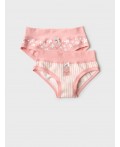Трусы трикотажные для девочек, 2 шт в комплекте pale pink, milk, beige