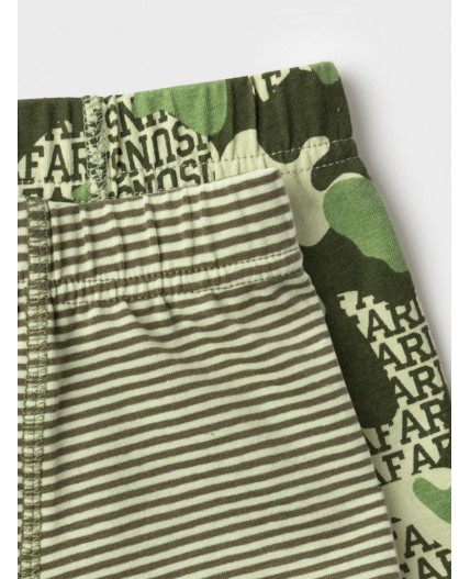 Трусы трикотажные для мальчиков - боксеры, 2 шт в комплекте dark green, light green, green