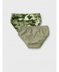 Трусы трикотажные для мальчиков - брифы, 2 шт в комплекте dark green, green, light green