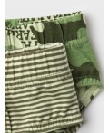 Трусы трикотажные для мальчиков - брифы, 2 шт в комплекте dark green, green, light green
