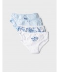 Трусы трикотажные для девочек, 4 шт в комлекте white, light blue, dark blue