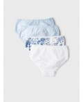 Трусы трикотажные для девочек, 4 шт в комлекте white, light blue, dark blue