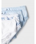 Трусы трикотажные для девочек, 4 шт в комлекте white, light blue, dark blue