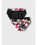 Трусы трикотажные для мальчиков - брифы, 2 шт в комплекте white, red, black