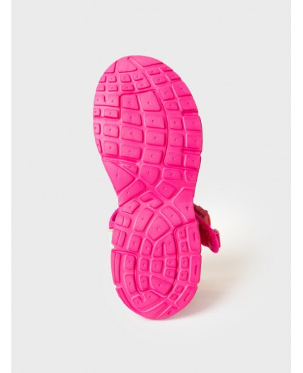 Туфли открытые для девочек фуксия