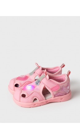 Туфли открытые для девочек розовый