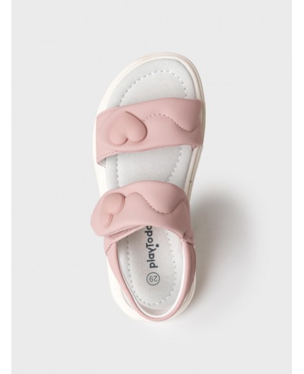 Туфли открытые для девочек розовый