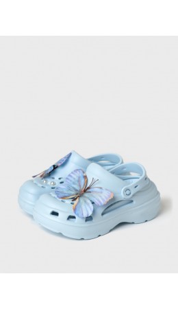 Сабо для девочек голубой