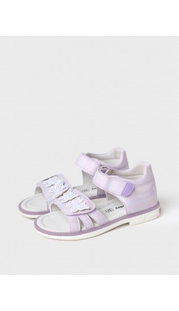 Туфли открытые для девочек сиреневый