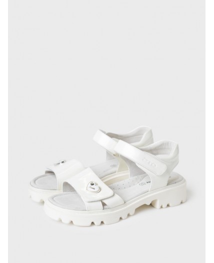 Туфли открытые для девочек белый