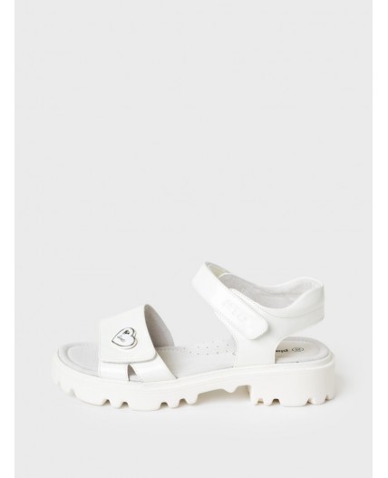 Туфли открытые для девочек белый