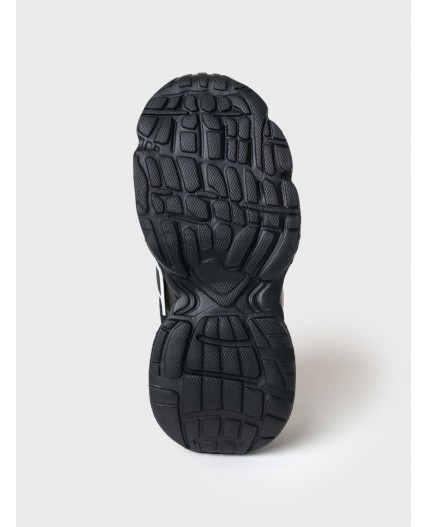 Полуботинки для девочек черный,белый