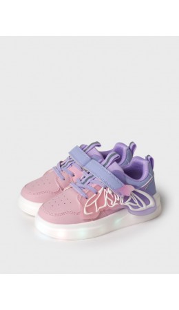 Полуботинки для девочек розовый,сиреневый