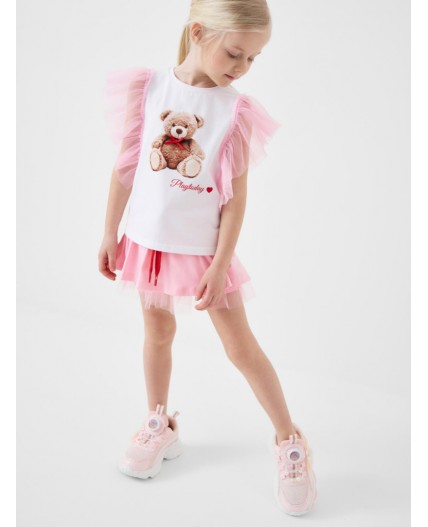 Полуботинки для девочек розовый