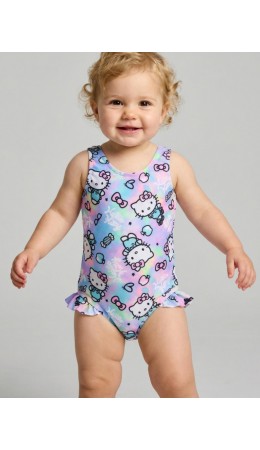 Купальник детский трикотажный для девочек multicolor