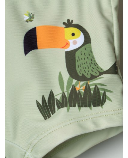 Плавки-шорты детские трикотажные для мальчиков, средней длины light green