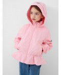 Куртка текстильная с полиуретановым покрытием для девочек (ветровка) pale pink