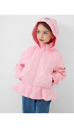 Куртка текстильная с полиуретановым покрытием для девочек (ветровка) pale pink