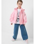 Куртка текстильная с полиуретановым покрытием для девочек (ветровка) pale pink