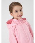 Куртка текстильная с полиуретановым покрытием для девочек (ветровка) pale pink