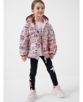 Куртка текстильная с полиуретановым покрытием для девочек multicolor