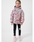 Куртка текстильная с полиуретановым покрытием для девочек multicolor